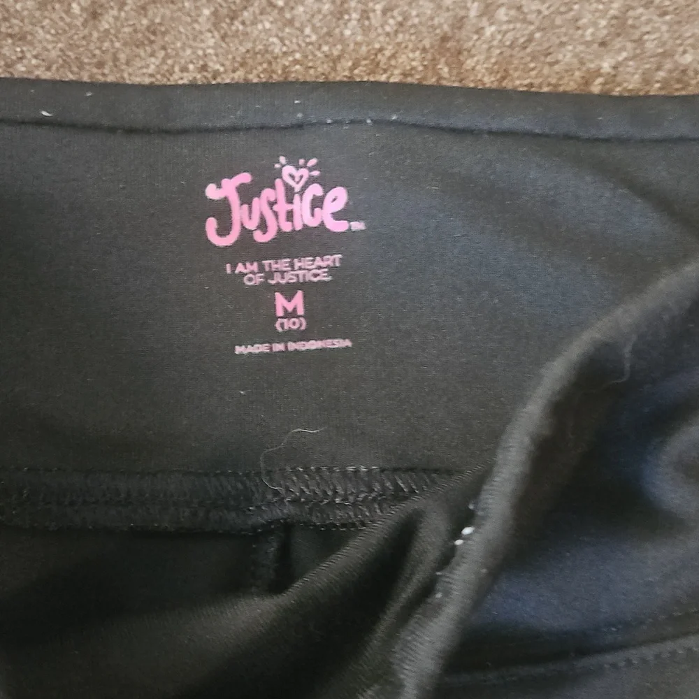Justice Black Leggings for Kids